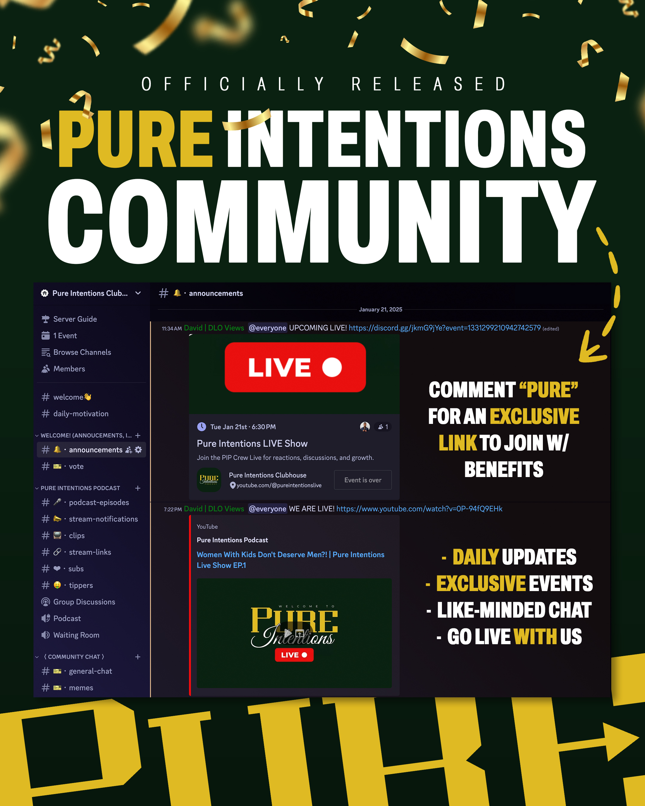 Discord community screenshot